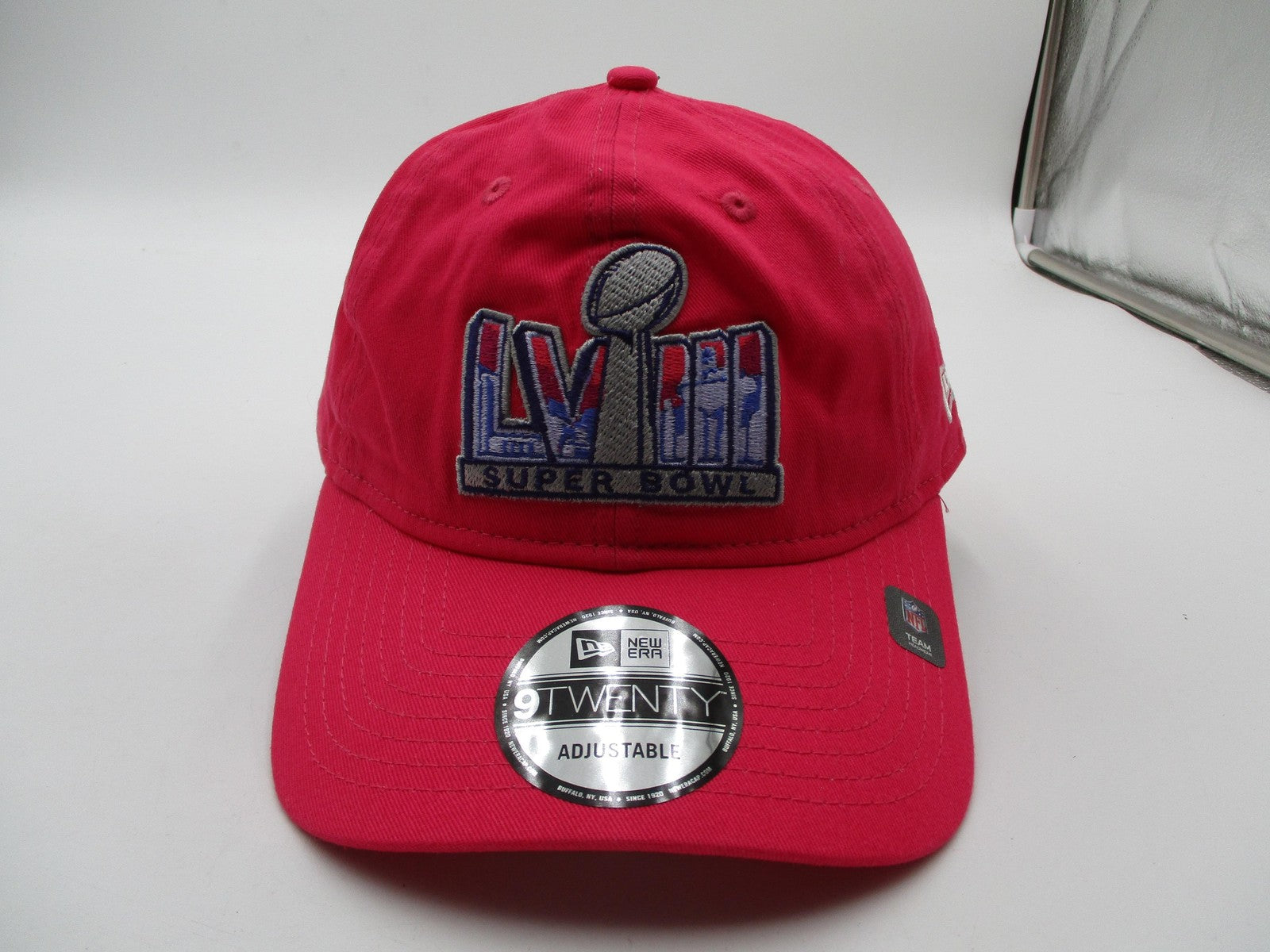 Super Bowl LVI Hat Cap Strap Back One Size Mens Pink NFL Football New Era NWT0