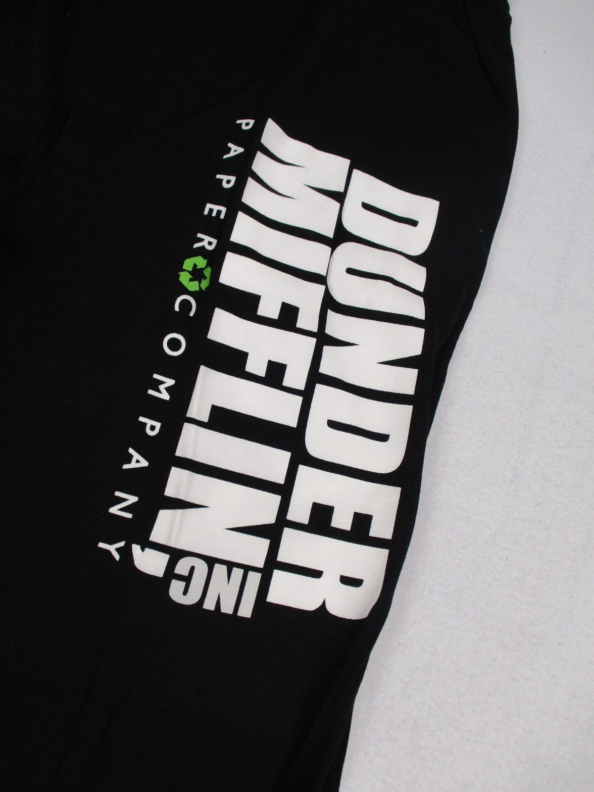 The Office Pajama Pants Mens XL Black Dunder Mifflin TV Lounge Sleep