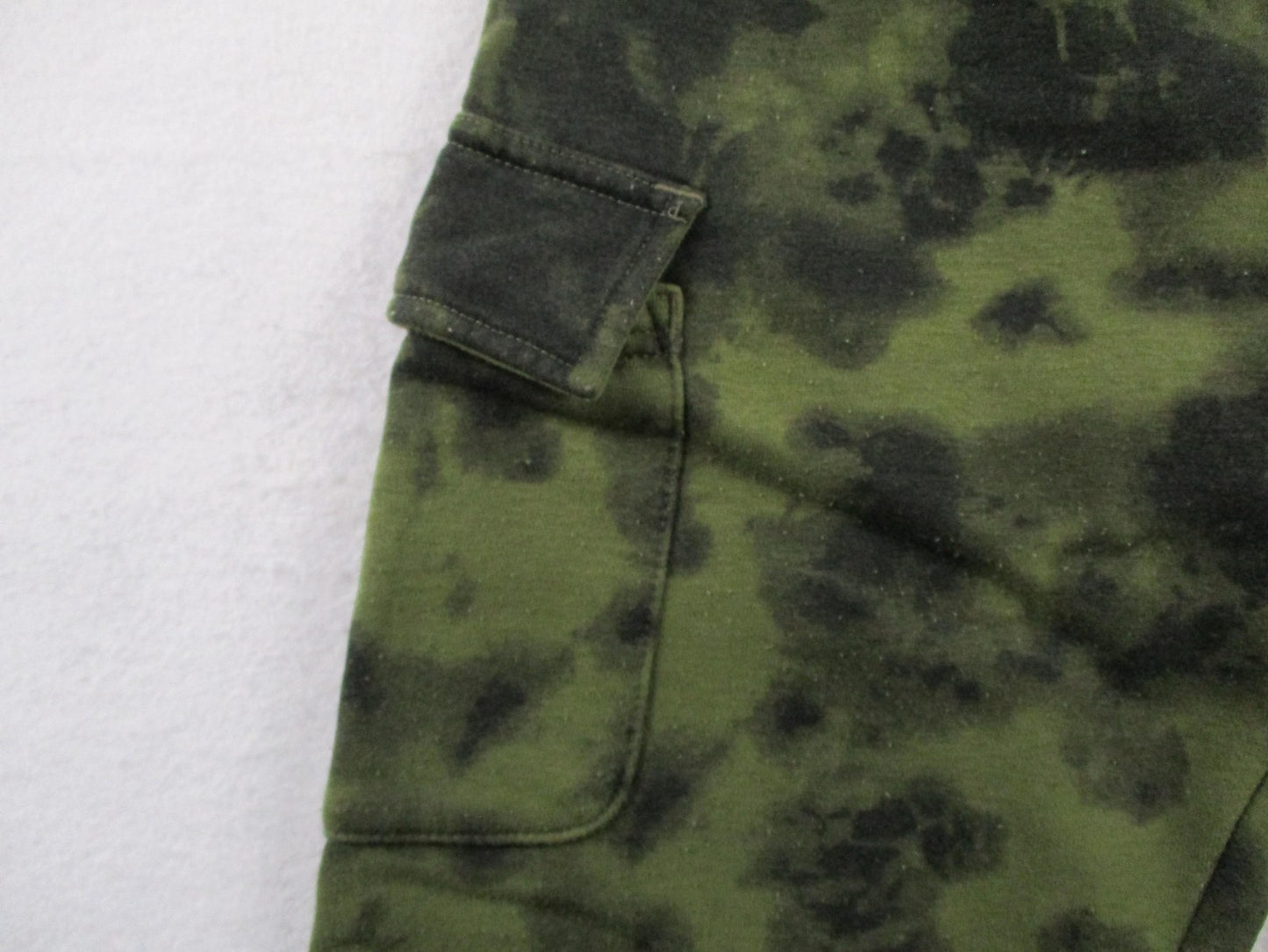 Nike Pants Kids 12-13 Yrs Green Tie Dye Fleece Cargo Joggers Logo Elastic Waist11