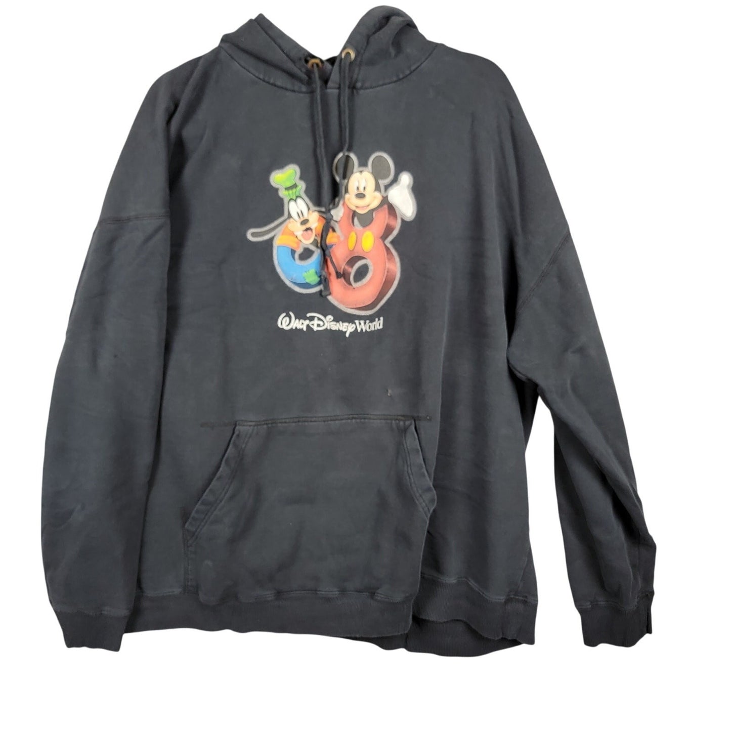 2000s Walt Disney World Pullover Hoodie Goofy Mickey Sz 2XL/3XL