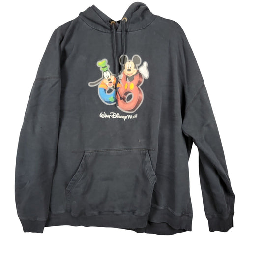 2000s Walt Disney World Pullover Hoodie Goofy Mickey Sz 2XL/3XL