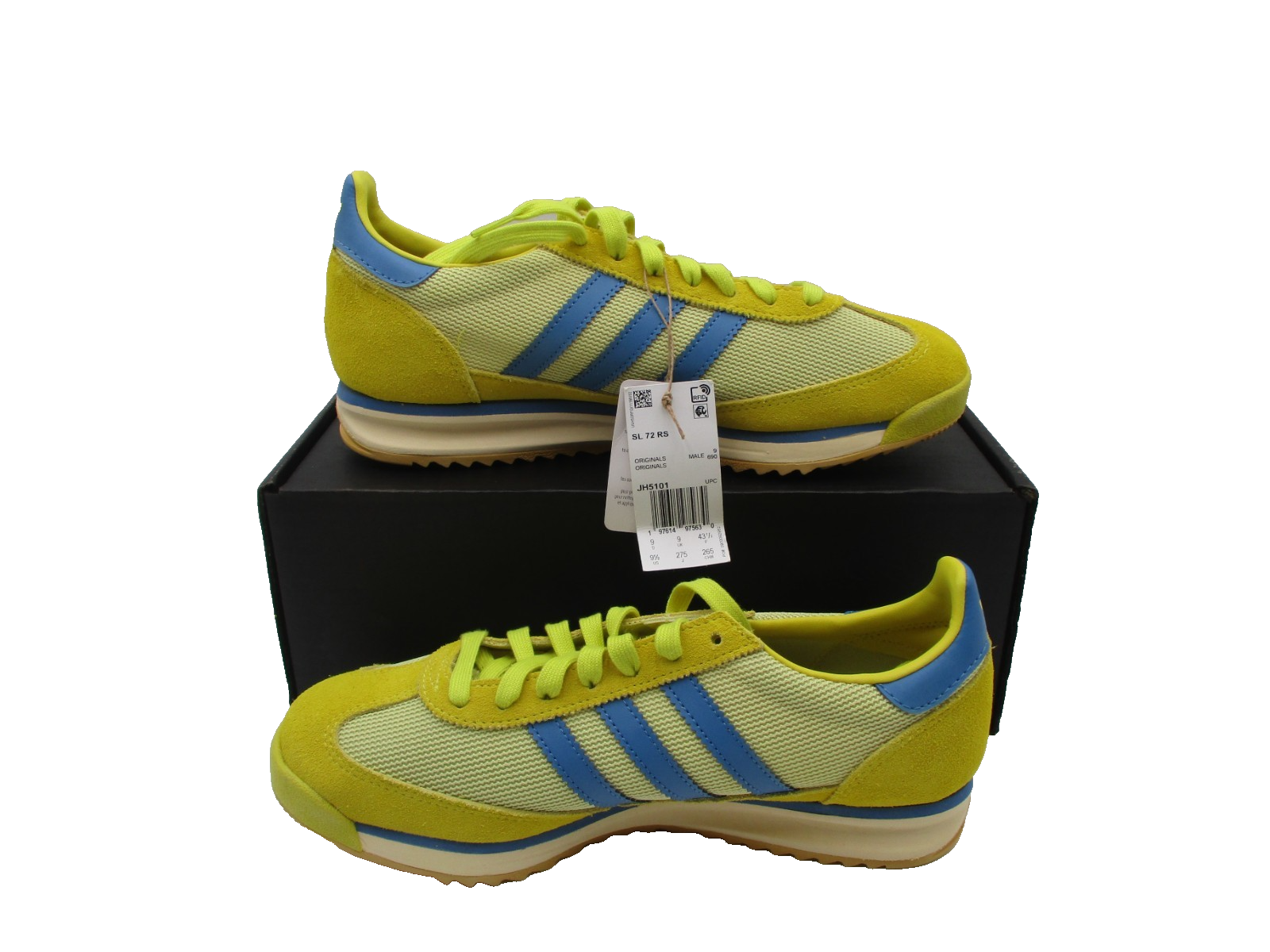 Adidas Originals SL 72 RS JH5101 Men’s Size 9.5 'PURE SULFUR FOCUS BLUE' (1C8)3