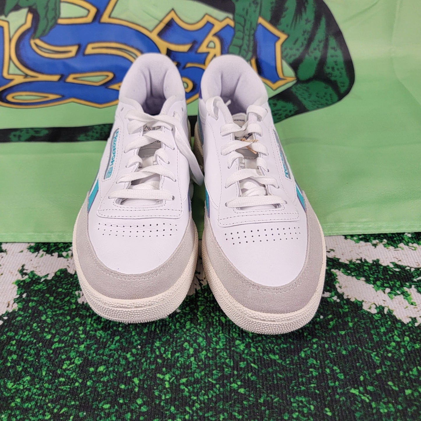 Reebok Club C Revenge Mens Tennis Shoe Size 9 White/Blue GY18223