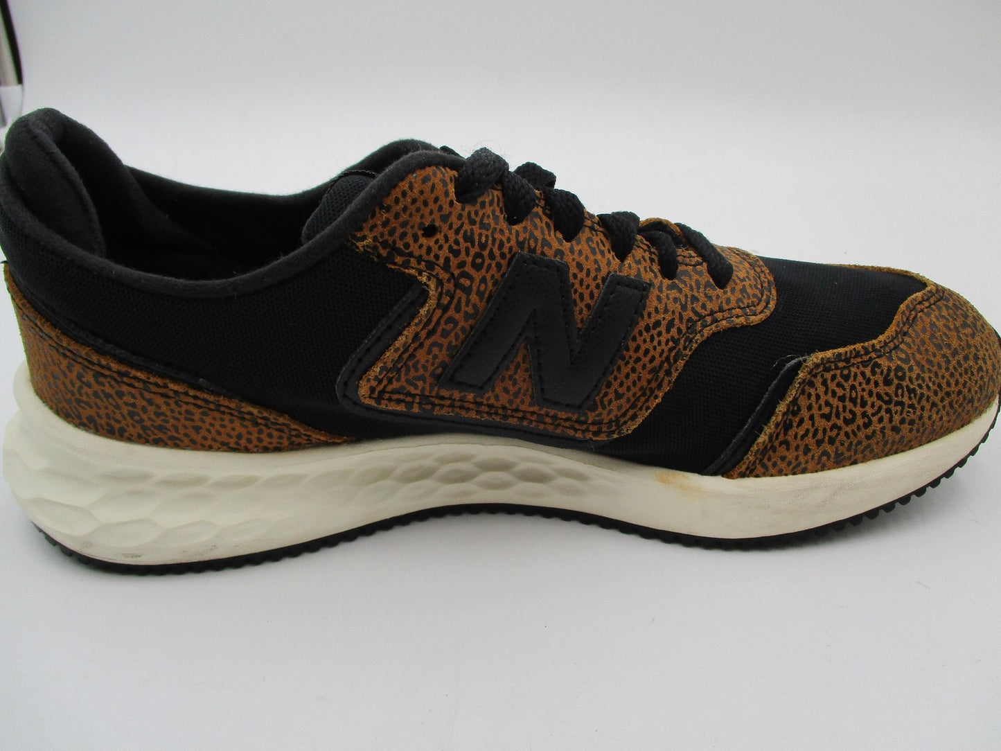 New Balance X-70 Shoes Womens Size 7 Brown Animal Fresh Foam Sneakers WSX70THD6