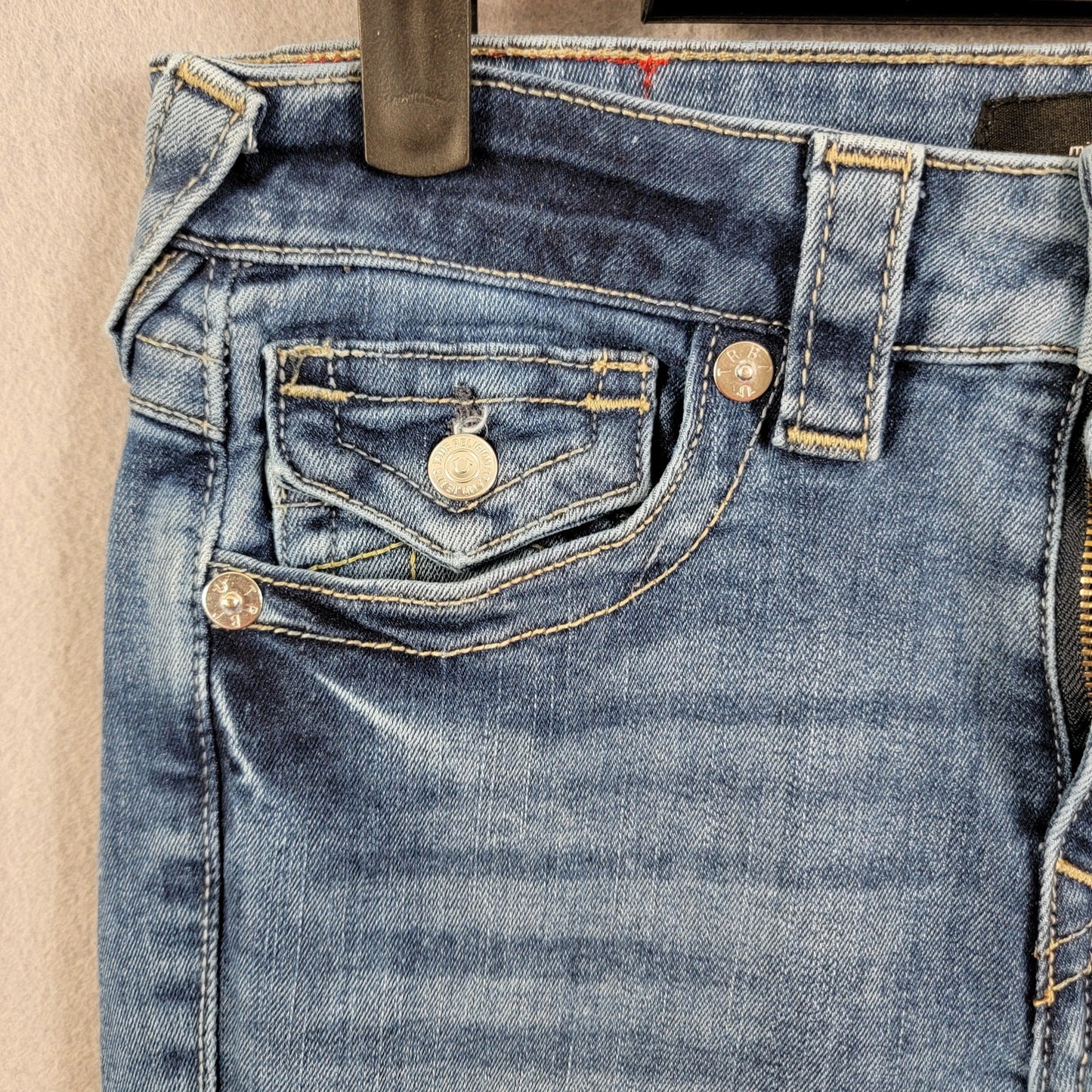 True Religion Joey Flare Jeans  Vintage Blue  Size 27