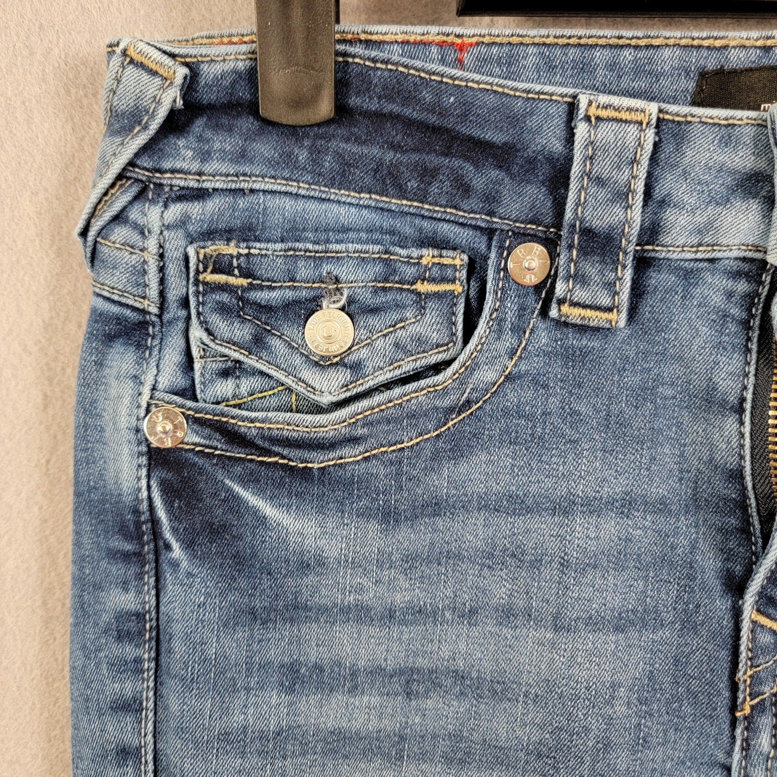 True Religion Joey Flare Jeans  Vintage Blue  Size 27
