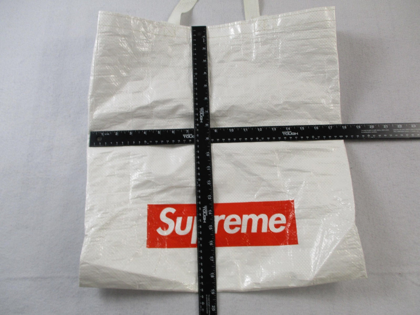 Supreme Tote Bag Mens Large White Polypropylene Box Logo Shopping Casual5