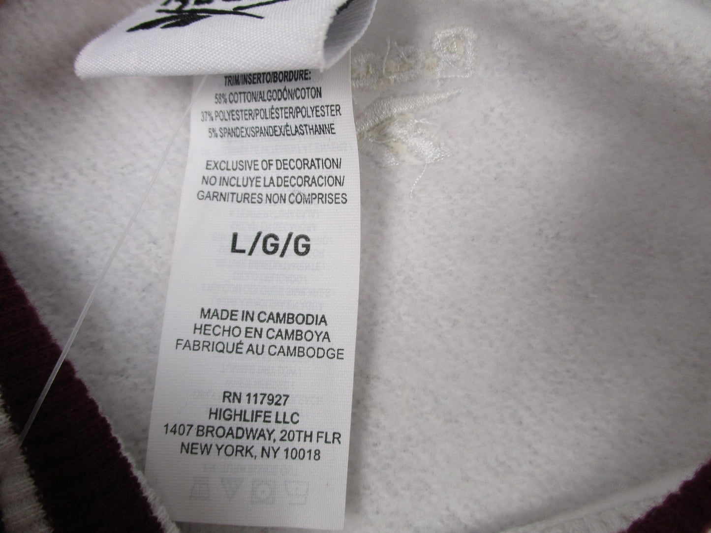 Reebok Varsity Summer Crewneck Short Set Womens L Gray Fleece Egret 131313153