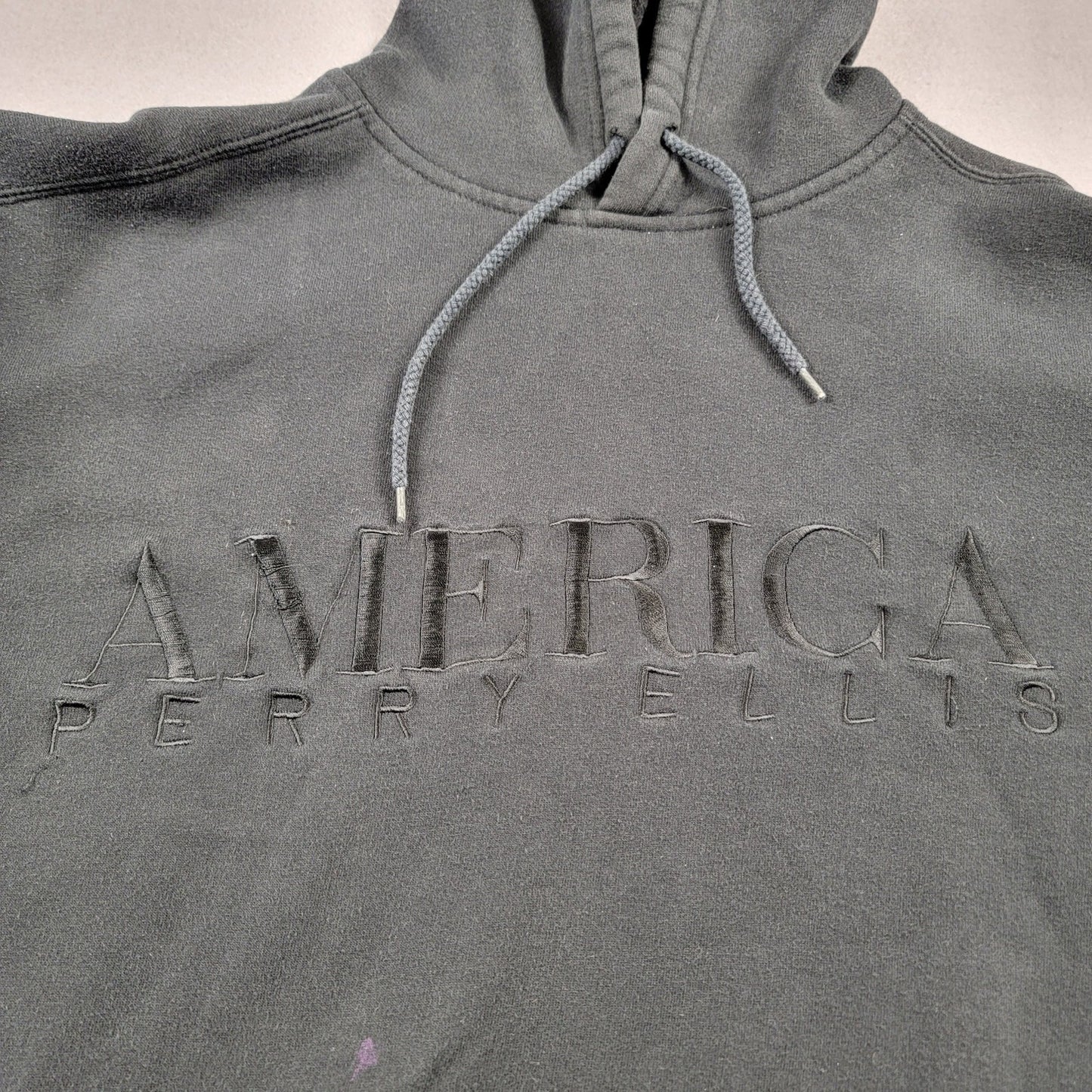 America Perry Ellis Men's Black Pullover Hoodie  Size L