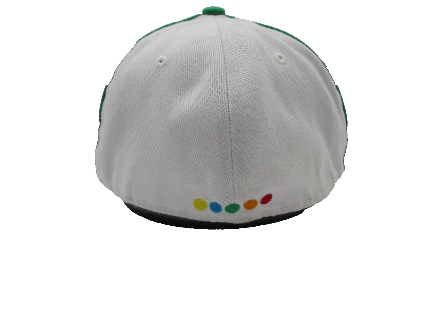 Coogi Hat Cap Fitted Mens 7 3/4 White Colorful Crowd Graphic Twill Embroidered2