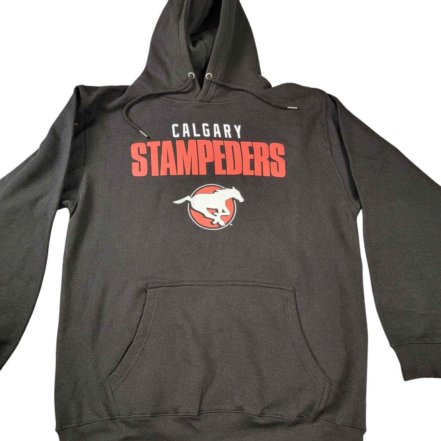 Calgary Stampeders Hoodie Black Sz Lg Canadial Football League (589) New w Flaws0