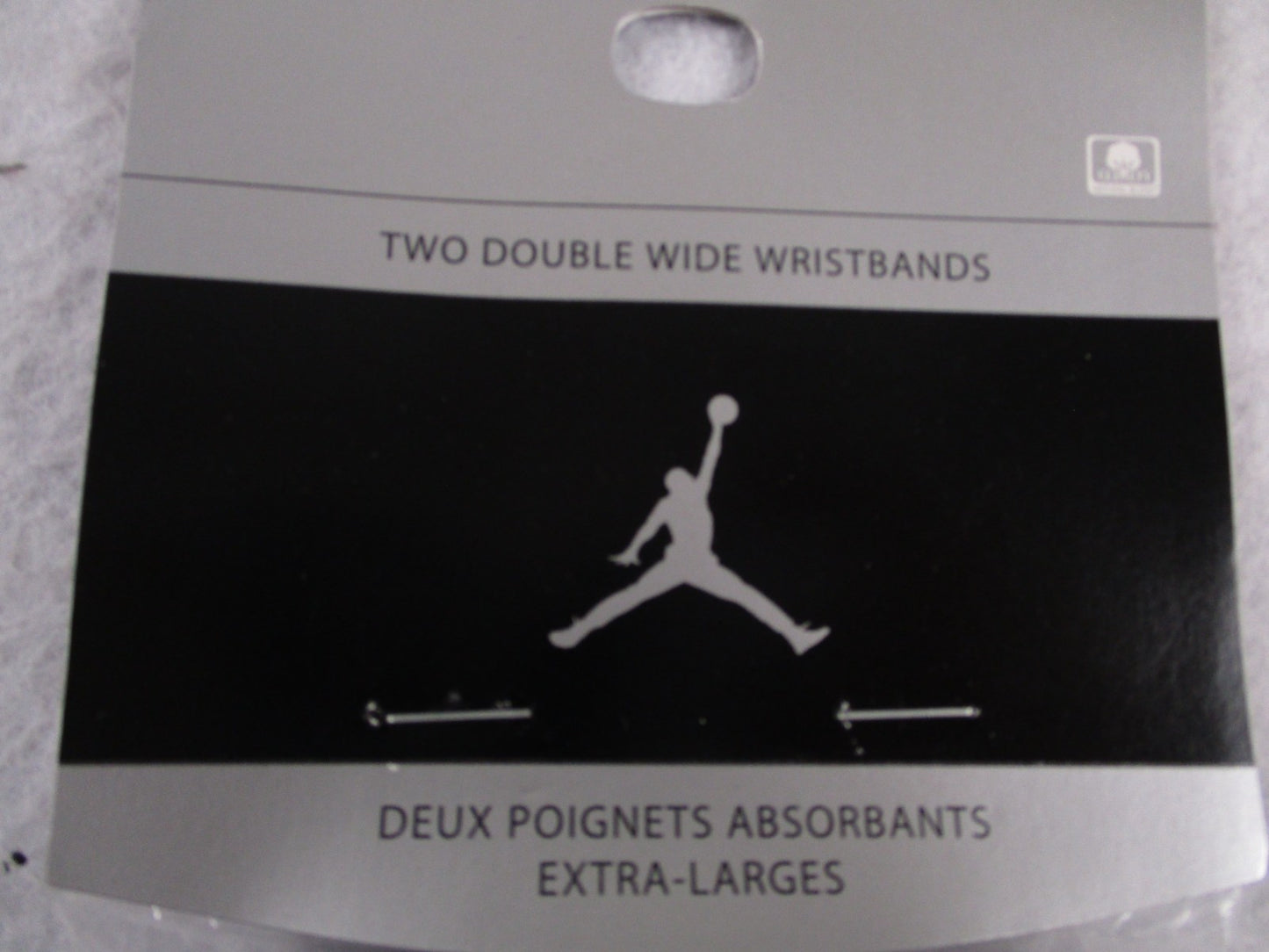 Air Jordan Script Logo Wristbands Navy Silver Vintage NWT Deadstock 5912452