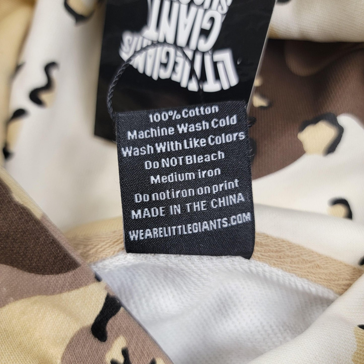 Little Giants Hoodie Youth 4T Choc Chip Camo Creative Disruptors Pullover
