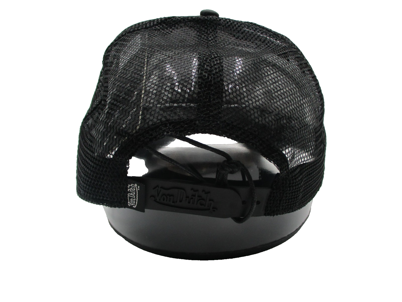 Von Dutch Hat Cap Snap Back One Size Black Pink Studded Trucker Mesh Mens3