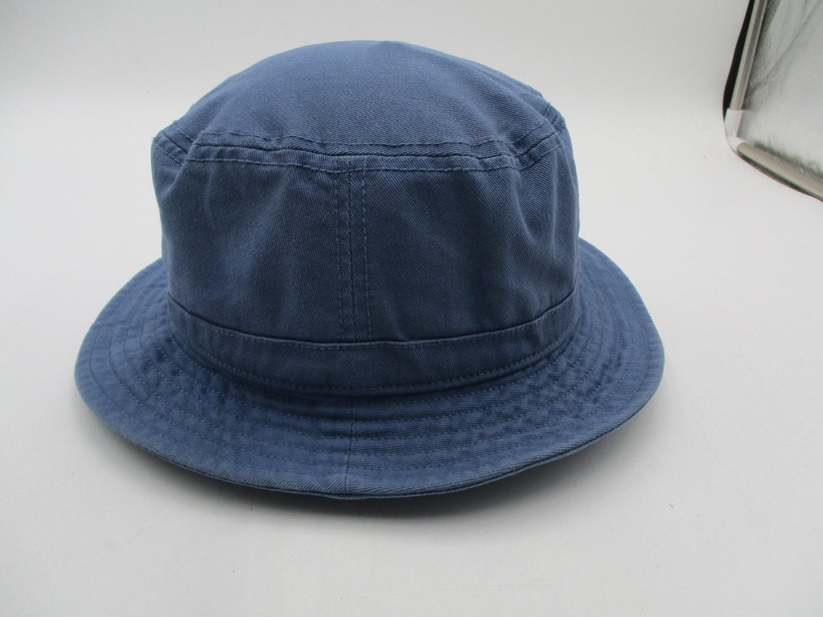 Adidas Hat Cap Bucket Mens One Size Blue Twill Trefoil Logo Casual Summer4