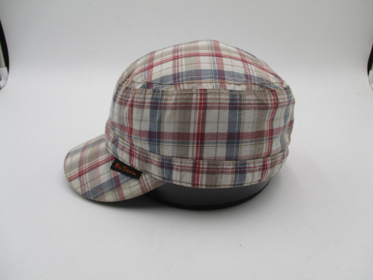 Ben Sherman Hat Cap Fitted Mens L/XL Multicolor Plaid Army Lined Lightweight4