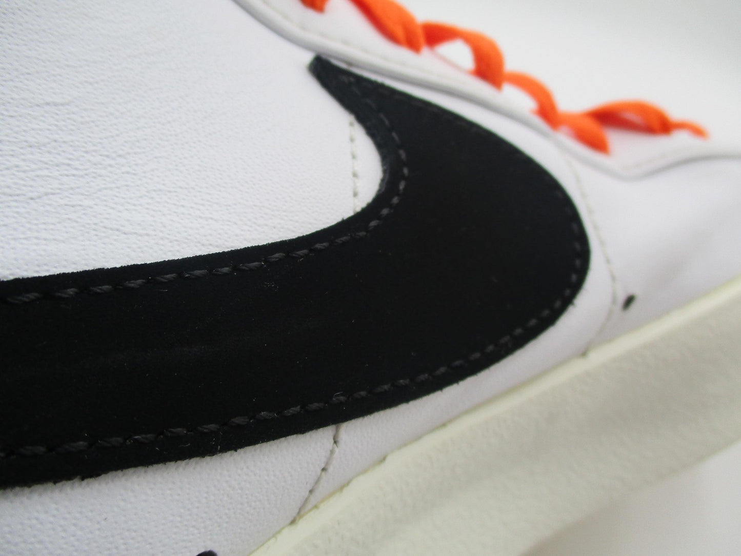 Nike Blazer Mid '77 VNTG Shoes Mens Size 9 White Black Leather BQ6806-10014