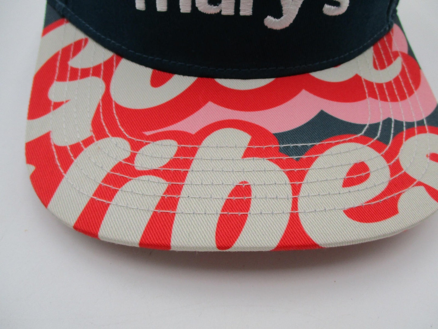 Bud & Mary's Dispensary Hat Cap Snap Back Mens OSFM Teal Good Vibes Graphic Brim2