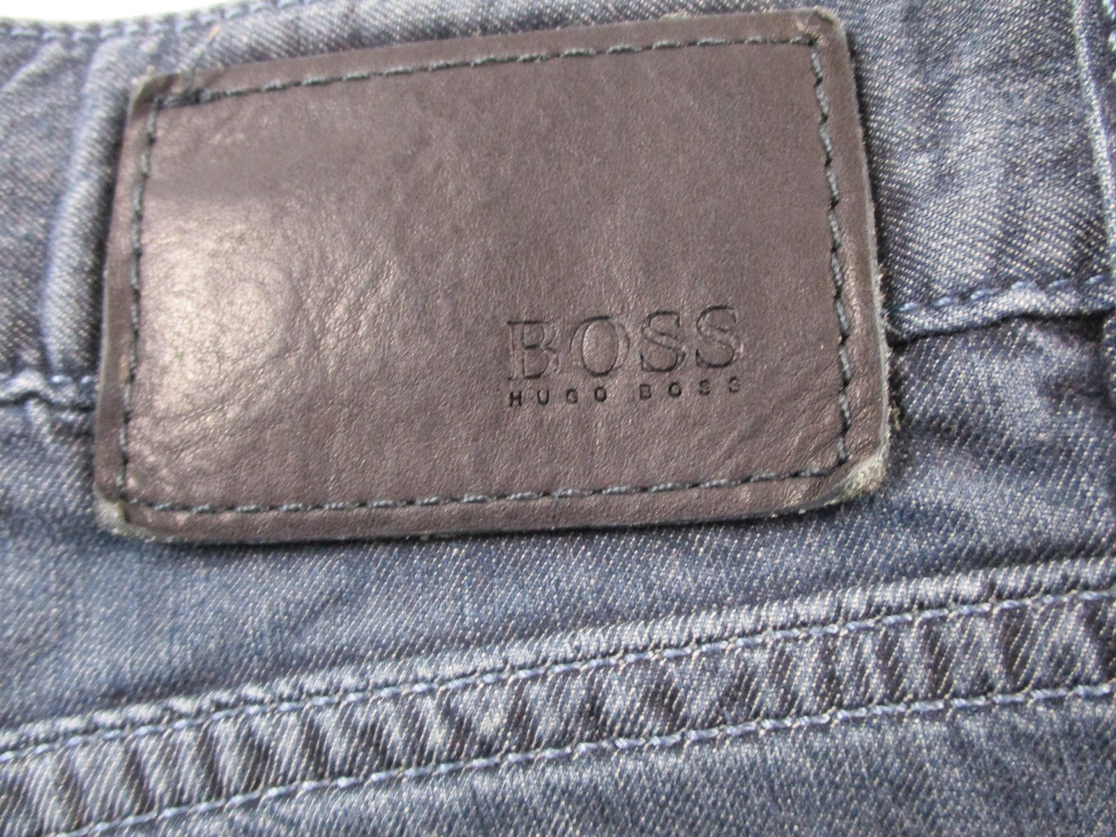 Hugo Boss Jeans Mens 38x30 Blue Maine1 Rinse Stretch Straight Leg Denim 14347