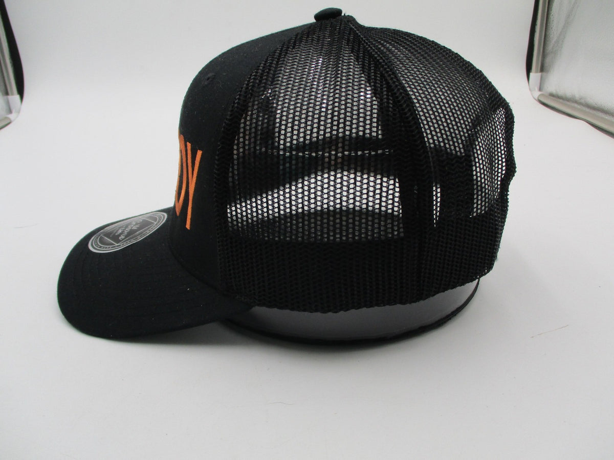 Crowns By Lids Hat Cap Snap Back Mens One Size Black Rich Broke Boy Trucker Mesh5