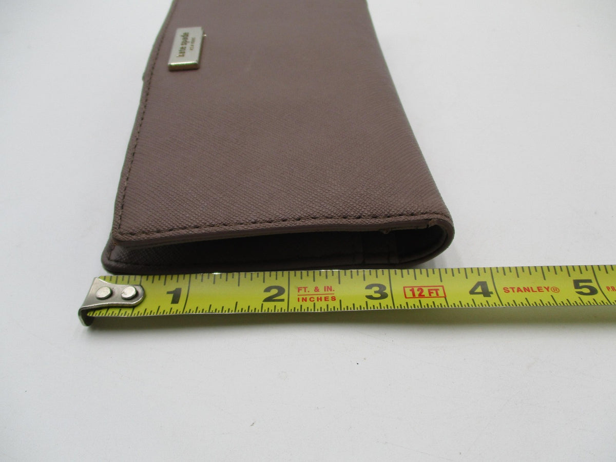Kate Spade Wallet Women's One Size Brown Leather Wristlet Folding ID Case20