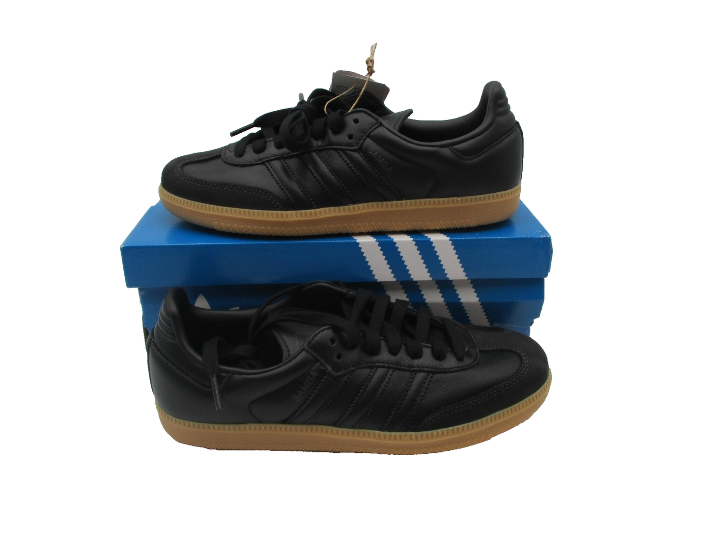 Adidas Samba OG W Shoes Womens Size 7 Black Gum Leather JS2762 Originals Classic1