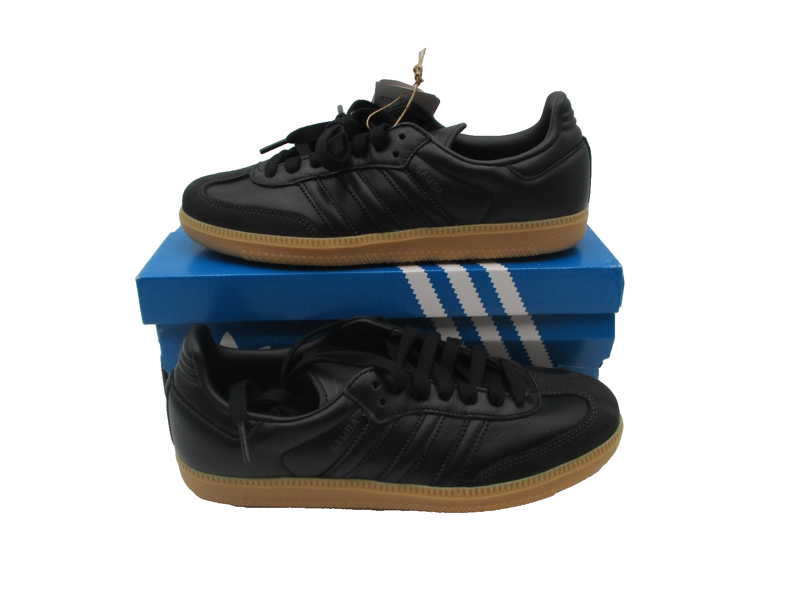 Adidas Samba OG W Shoes Womens Size 7 Black Gum Leather JS2762 Originals Classic1
