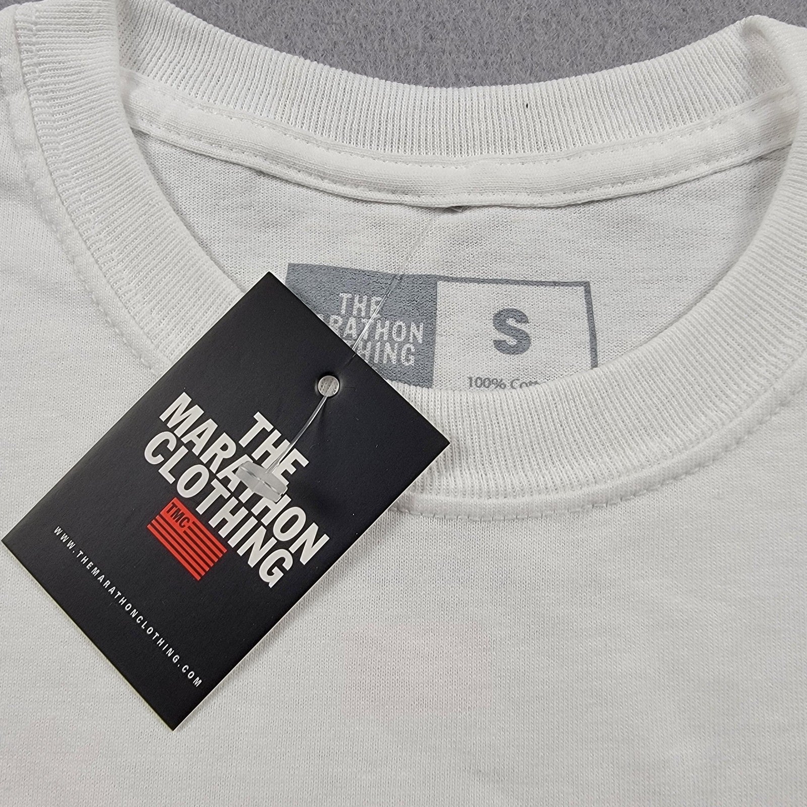 The Marathon Clothing Shirt Mens Small White Graphic TMC Crenshaw Run A Lap Tee3