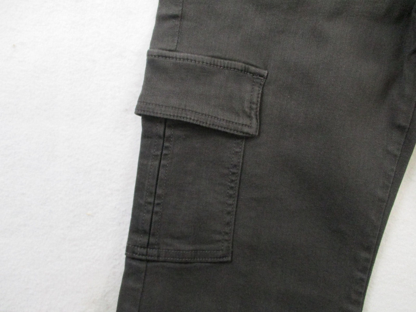 Fidelity Panther Full Cargo Jeans Womens 26 Gray Charcoal Slim Straight USA 14642