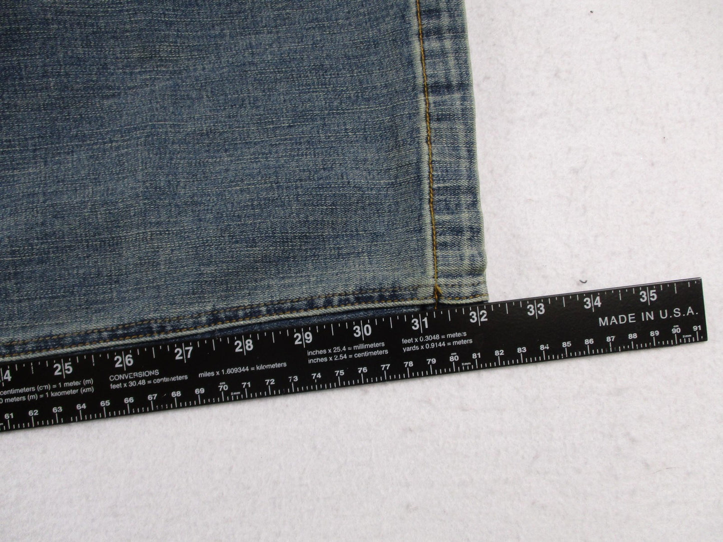 PrAna Axiom Jeans Mens 32x32 Blue Antique Stone Wash Straight Stretch Denim10