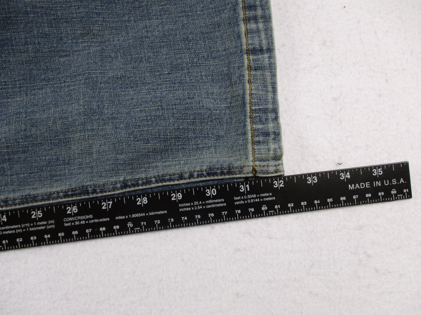 PrAna Axiom Jeans Mens 32x32 Blue Antique Stone Wash Straight Stretch Denim10