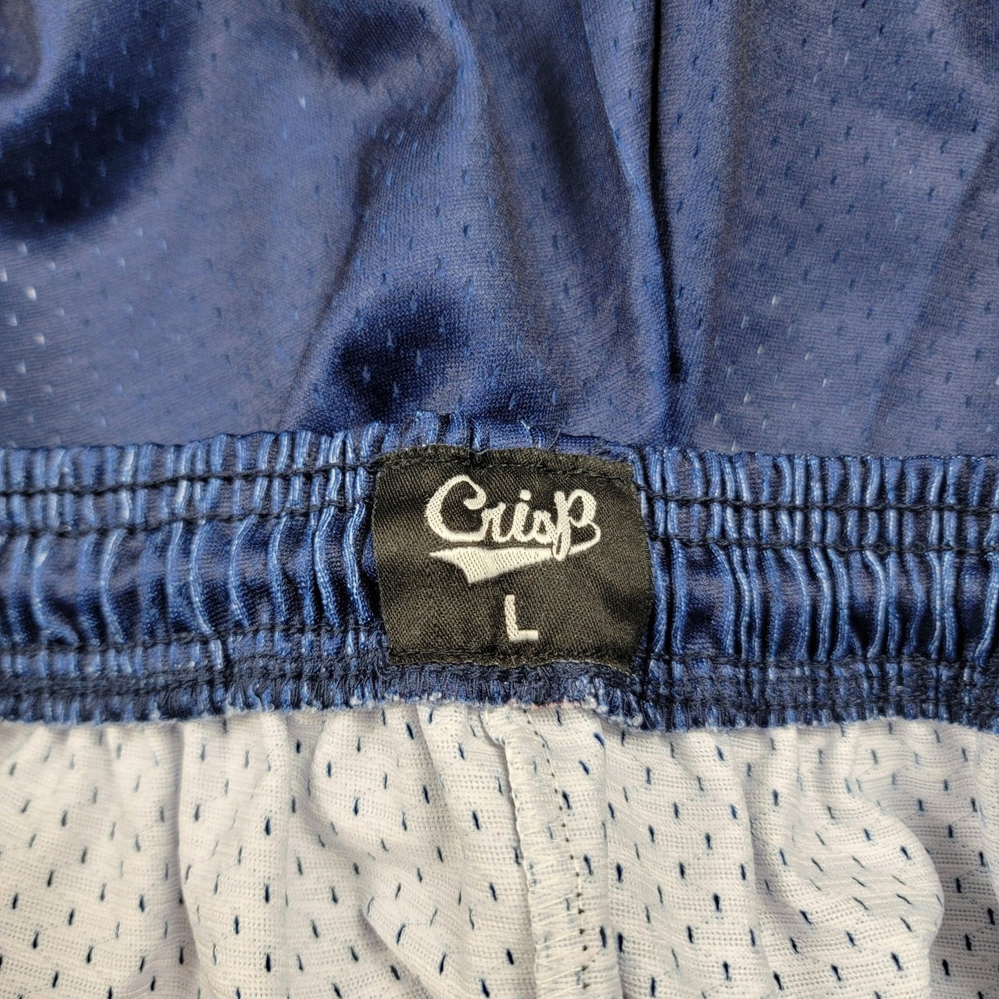 Crisp World Wide League Mesh Shorts Navy L NY Logo Basketball Streetwear2