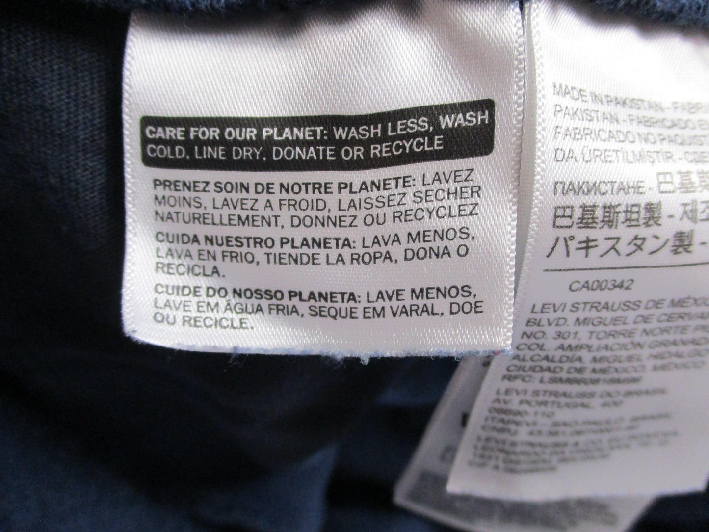 Levi's Sweatpants Mens 2XL Blue Black Tie Dye Fleece Jogger Pants Lounge5