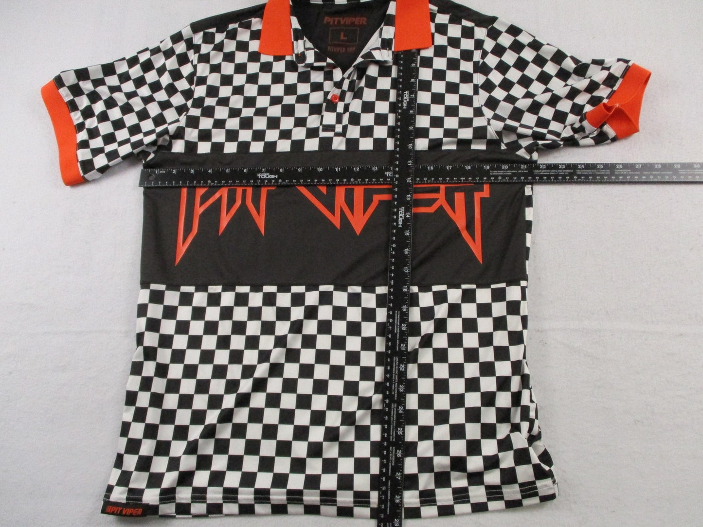 Pit Viper Polo Shirt Mens Large Multicolor Checkered Racing Graphic NWT 16996