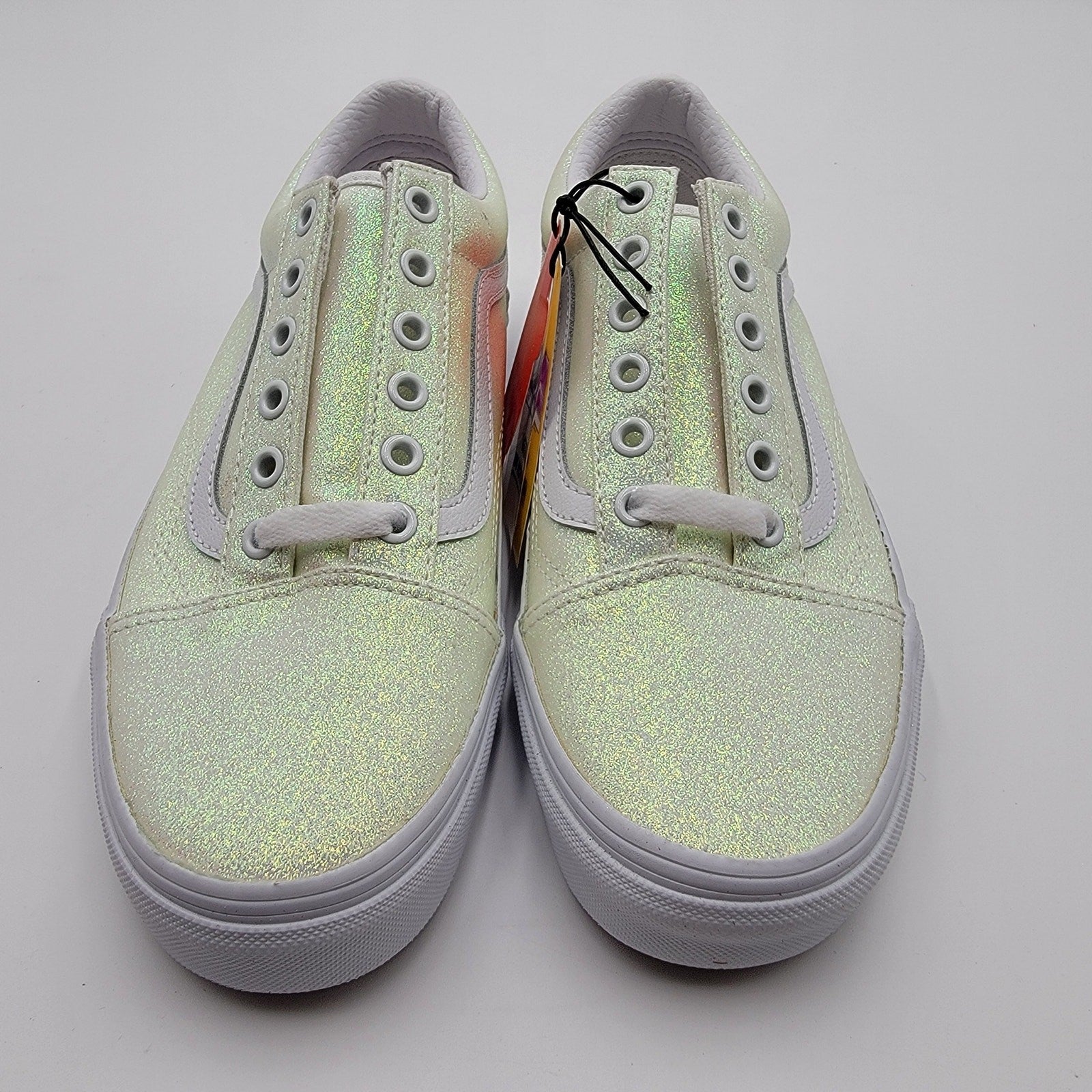 Vans Old Skool UV Glitter Sz 6M/7.5W Pink/Green VN0A3WKT3UA12