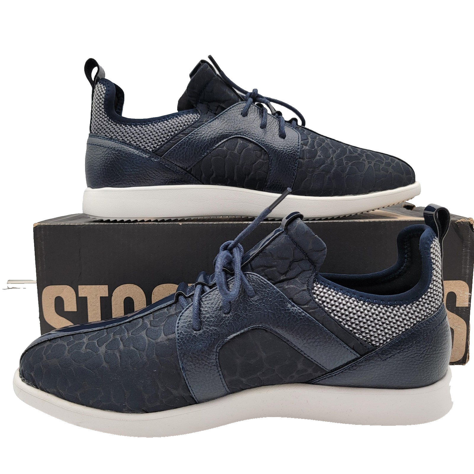 Stacy Adams Briscoe Shoes Mens Size 10.5 Leather Casual Comfort Sneakers1