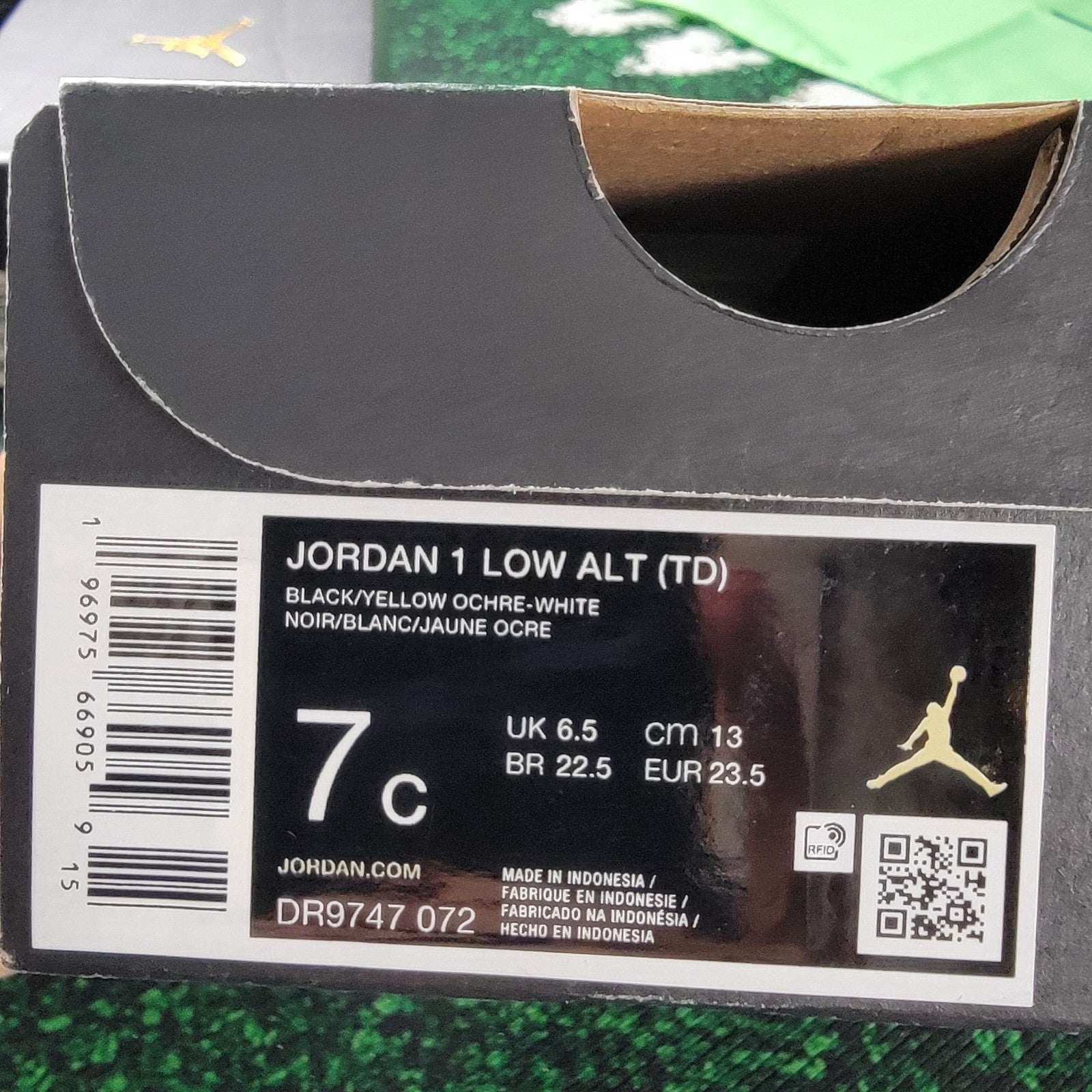 Jordan 1 Low Alt TD 7C Black Yellow Ochre White DR9747072 New With Box9