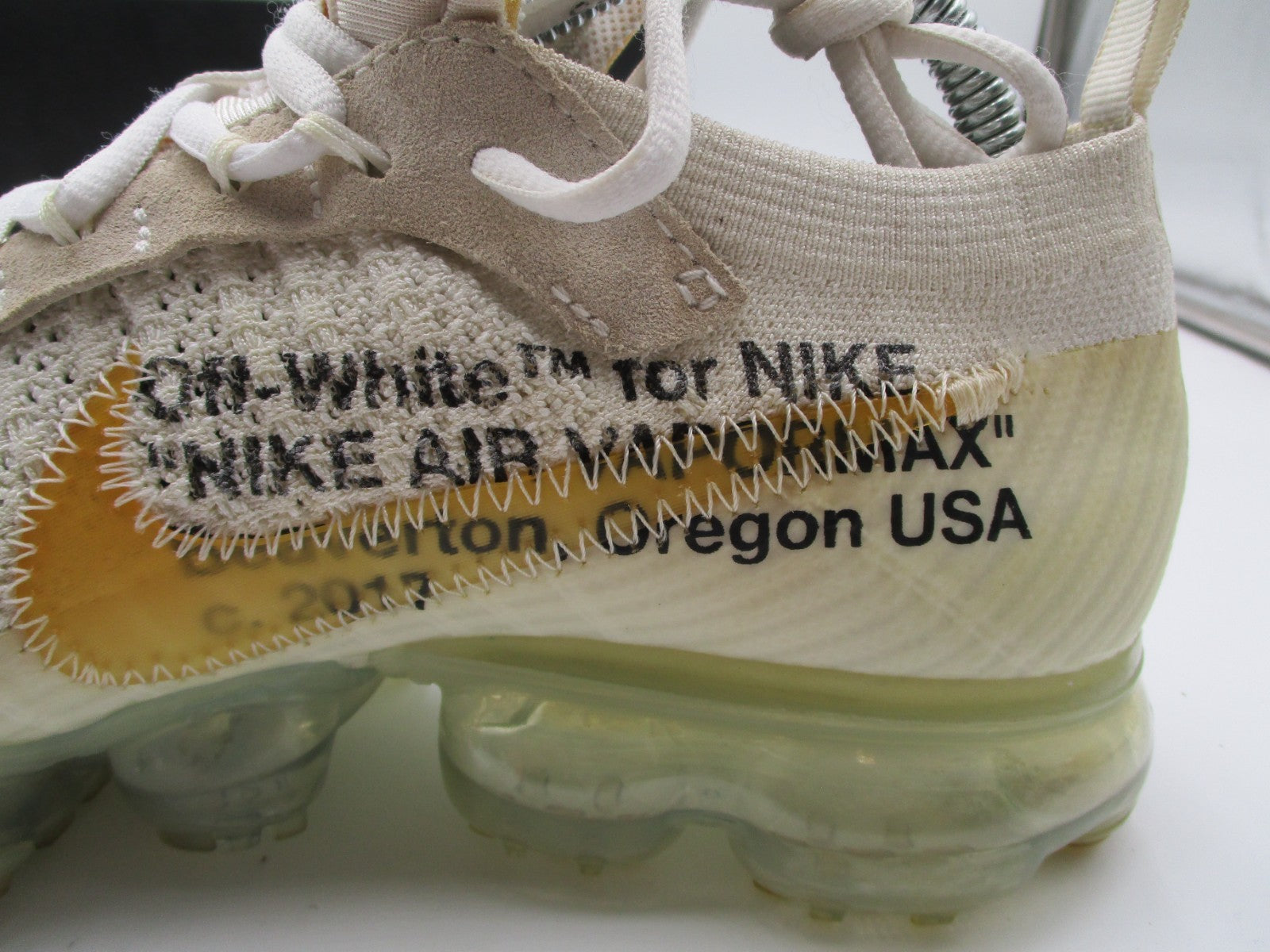 Nike Off-White Air VaporMax 2017 “The Ten” Sail/White AA3831-100 Size 7 (1H2)13