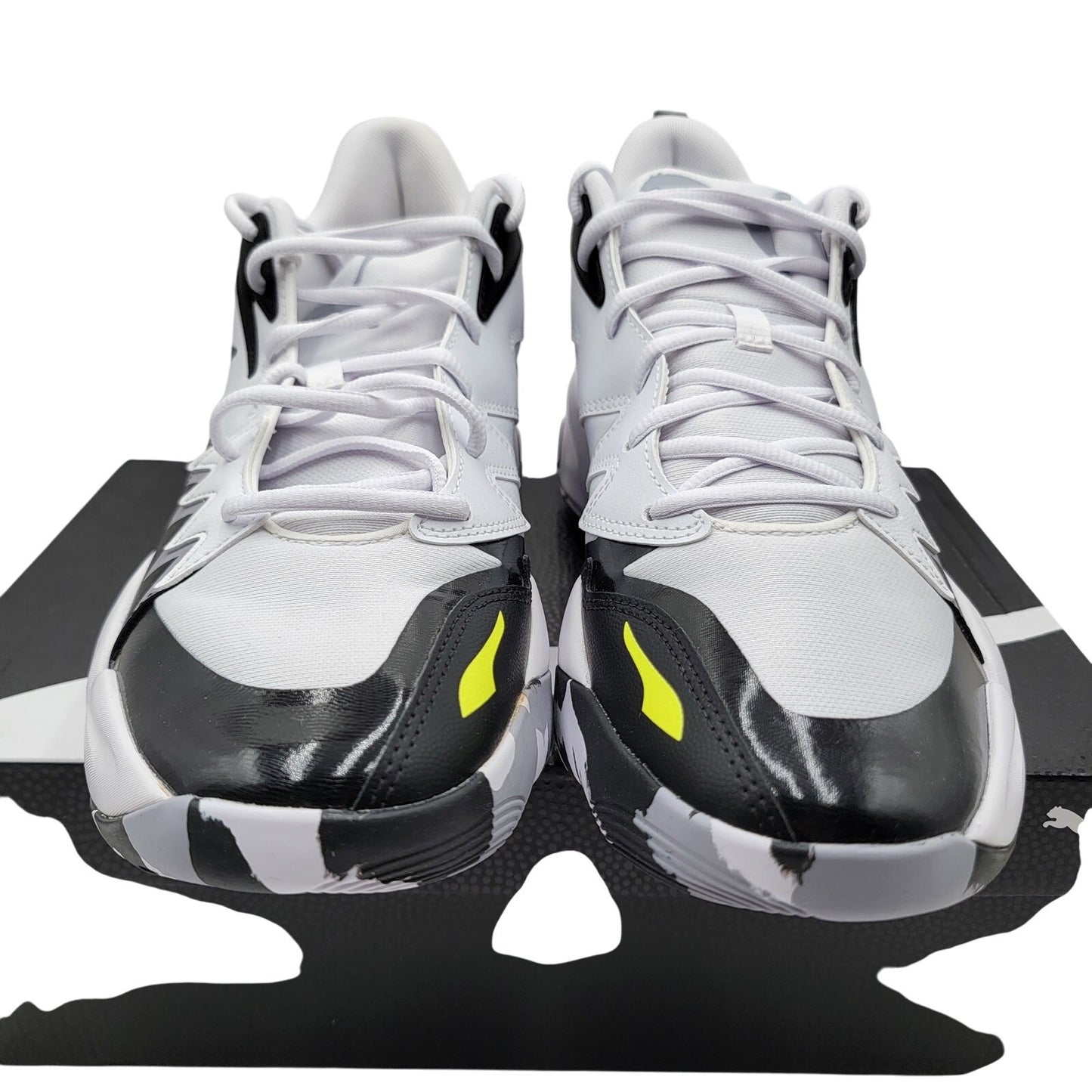 Puma Genetics White/Electric Lime Men's Sneakers