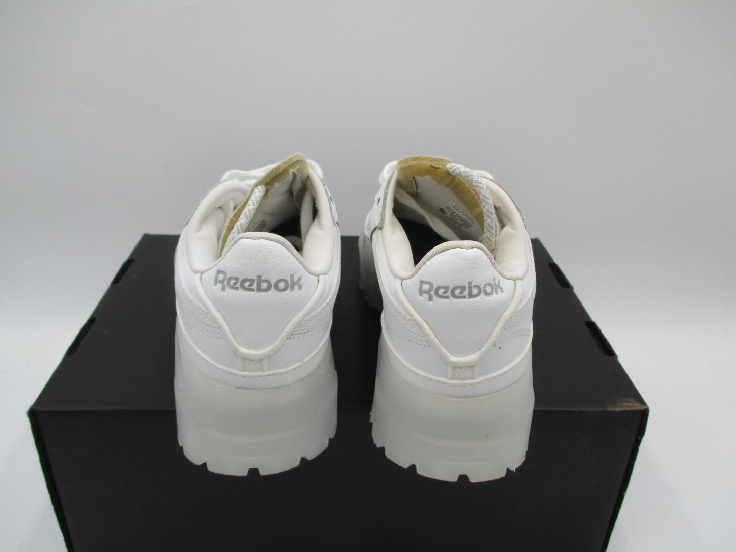 Reebok Club C Cardi B Shoes Women Size 5.5 White Platform Chunky Sole GX5098 1F16
