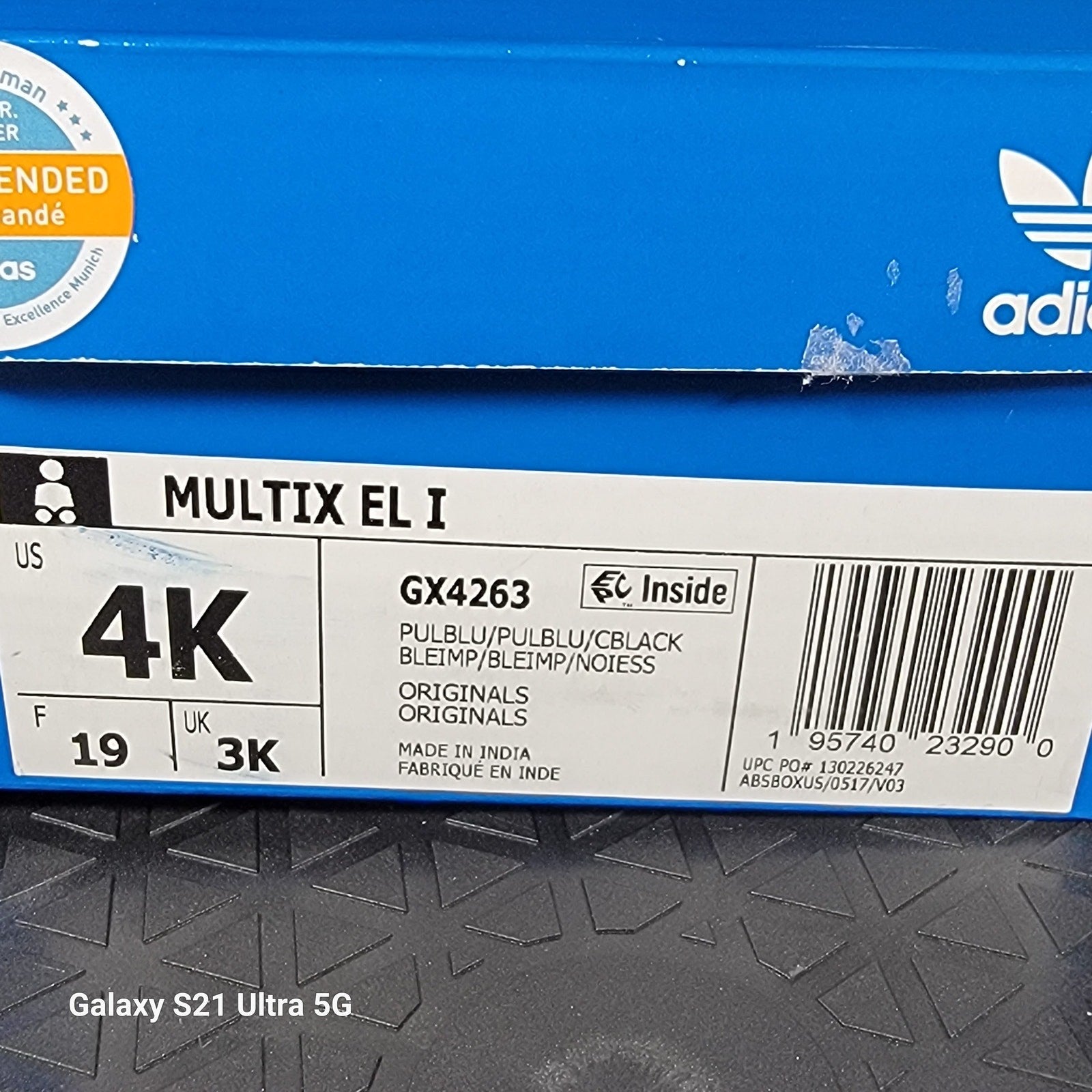 Adidas Originals Multix Pulse Blue Toddler Boys Shoe Sz 4K GX42319