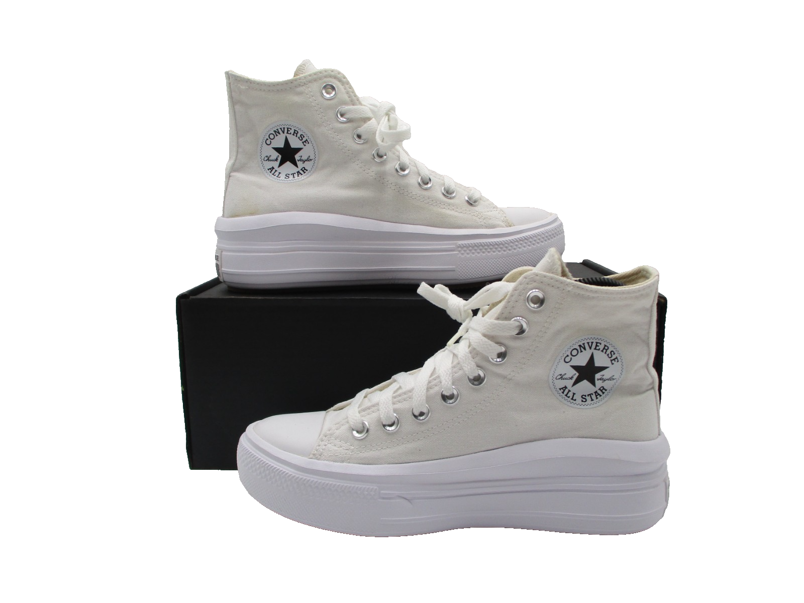 Converse CTAS Lift Platform Hi Canvas Women's Size 7 White 568498C (1B2)1