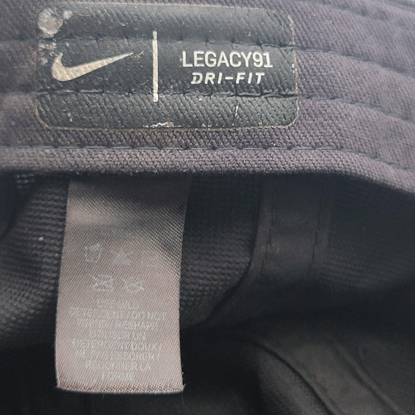 Nike Hat Cap Strap Back Black DriFIT Legacy91 Athletic Golf Embroidered Mens6