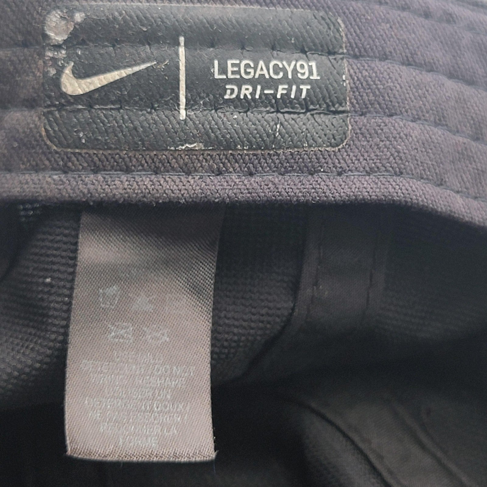 Nike Hat Cap Strap Back Black DriFIT Legacy91 Athletic Golf Embroidered Mens6