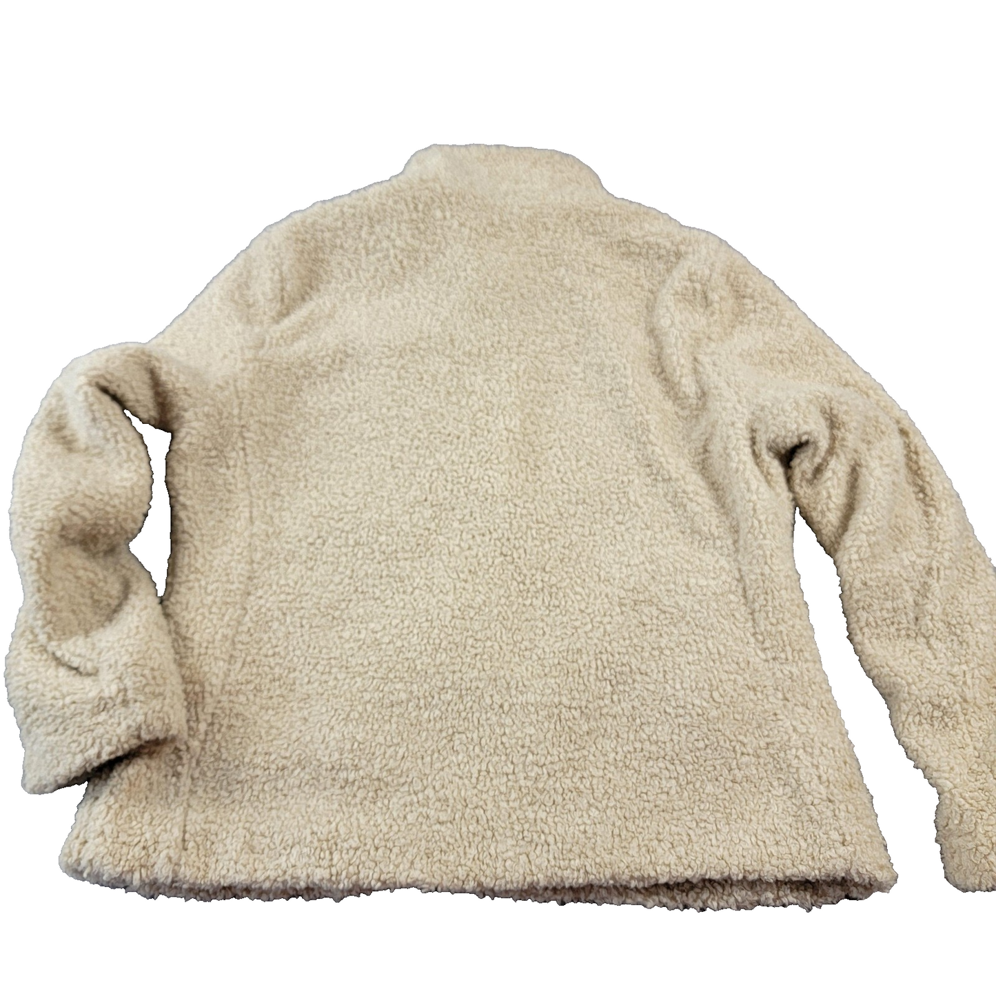 Pendleton Jacket Womens Lg Beige Sherpa Fleece Lined Full Zip Cozy Pockets