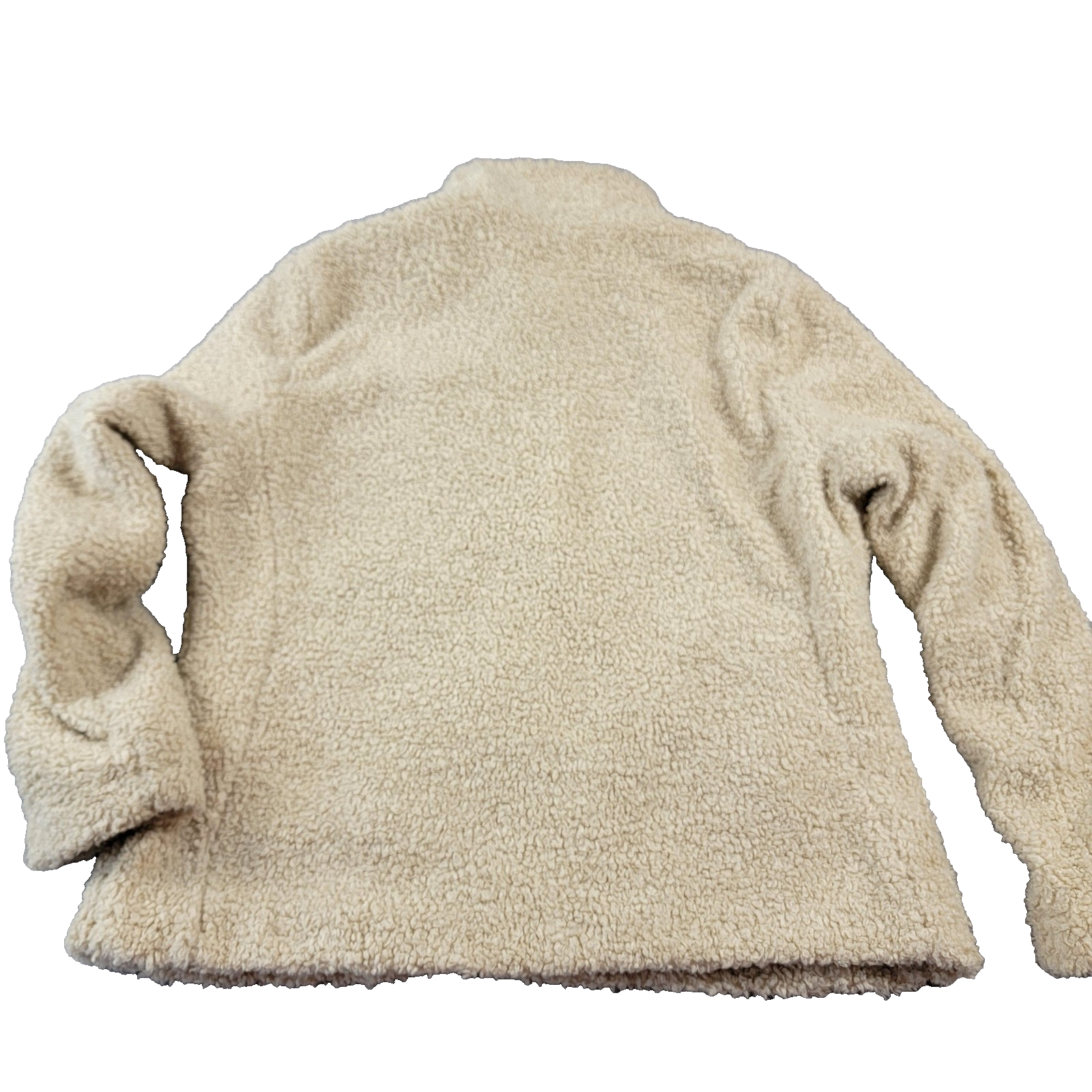 Pendleton Jacket Womens Lg Beige Sherpa Fleece Lined Full Zip Cozy Pockets