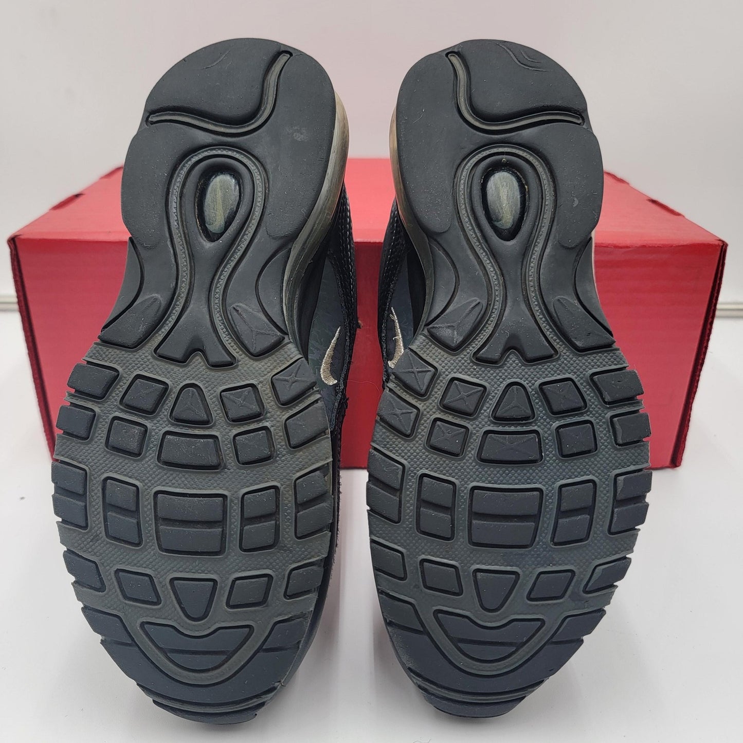 Nike Air Max 97 Shoes Womens Sz 5 Black Silver DH0558001 Sneakers Athletic 3444