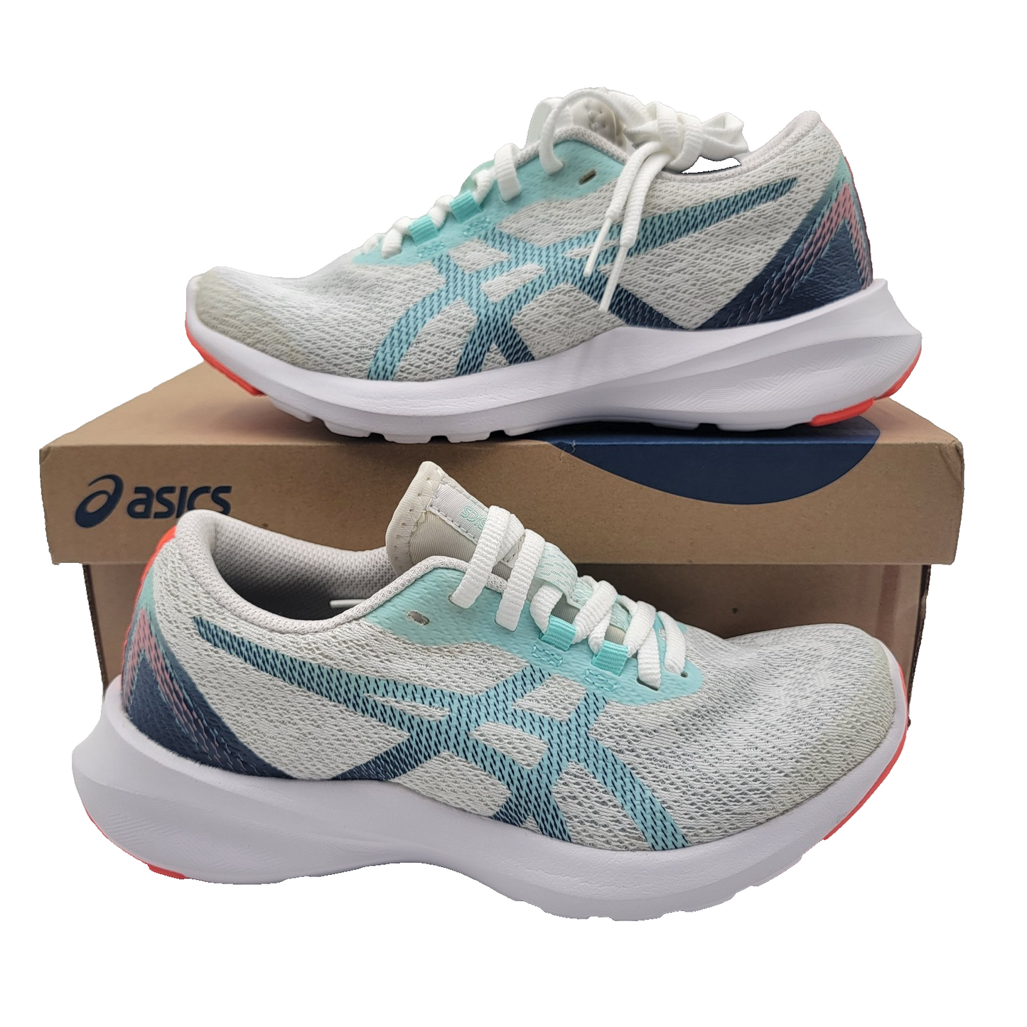 Asics Versablast MX Dusk White Thunder Blue Running Shoes Women's US Size 50