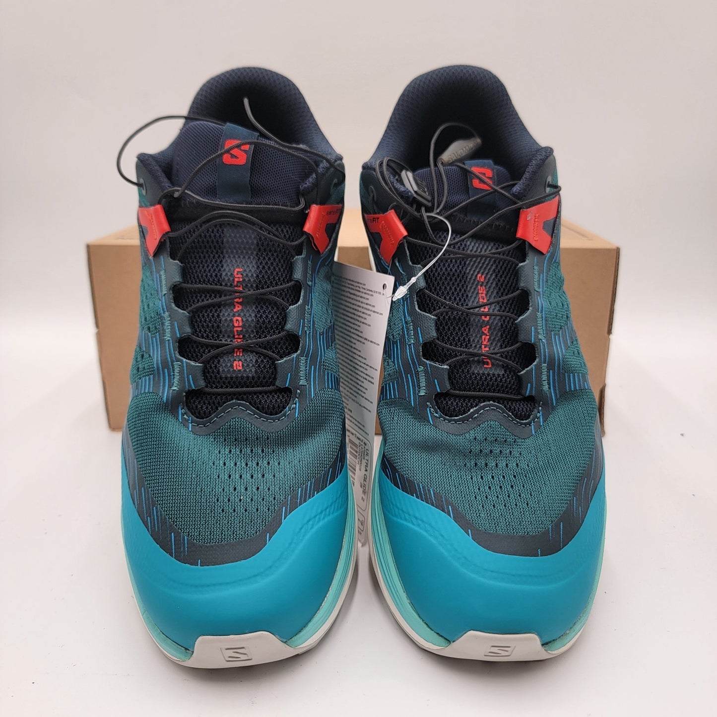 Mens Salomon Ultra Glide 2 Sz 8US/7.5UK 470425 28 NIB Atlantic Blue/Fiery Red2