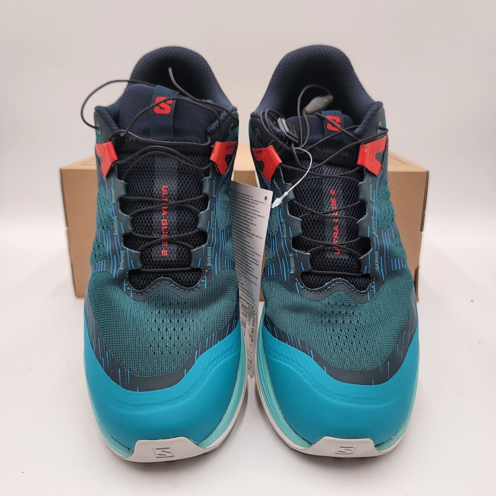 Mens Salomon Ultra Glide 2 Sz 8US/7.5UK 470425 28 NIB Atlantic Blue/Fiery Red2